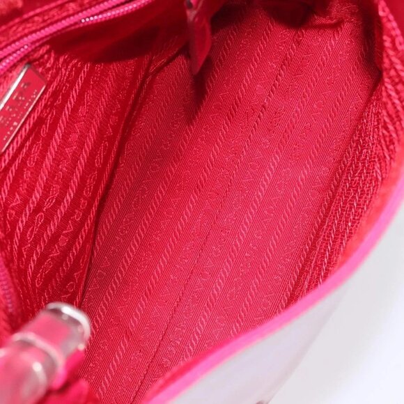 PRADA Shoulder Bag Enamel Pink Auth - Picture 13 of 15